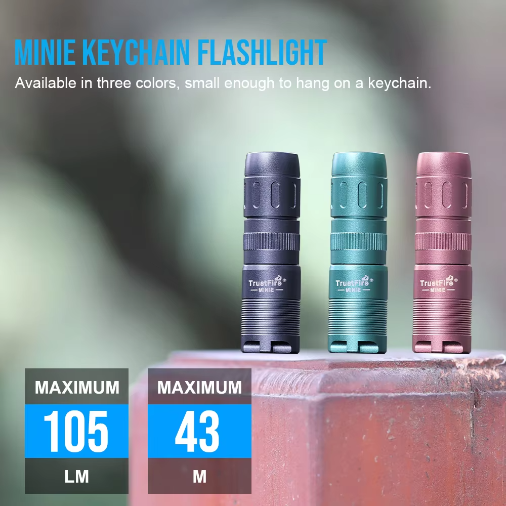 Trustfire Mini E 105 Lumen Led Ed Flashlight Rechargeable Usb-C Emergency Torch Book Light for Reading - 图片 2