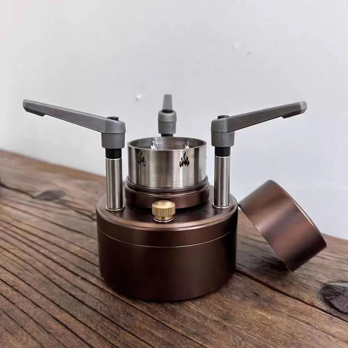 Portable Stainless Steel Self-Pressurizing Gasification Card Stove Outdoor DIY Machined for Boiling Tea and Water for Picnics - 图片 2