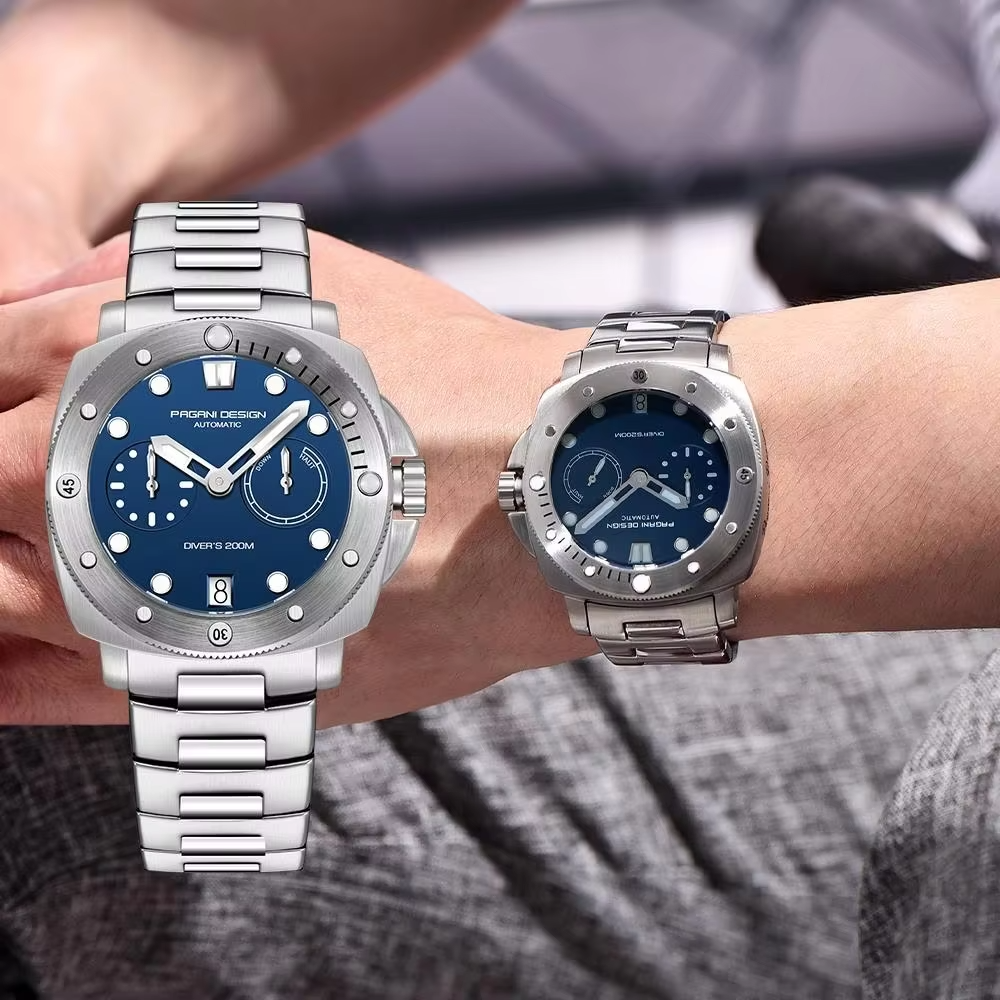 PAGANI DESIGN PD1767 Men's Automatic Mechanical Wristwatch Stainless Steel Strap Sapphire Crystal Diving Waterproof Reloj Hombre - 图片 2