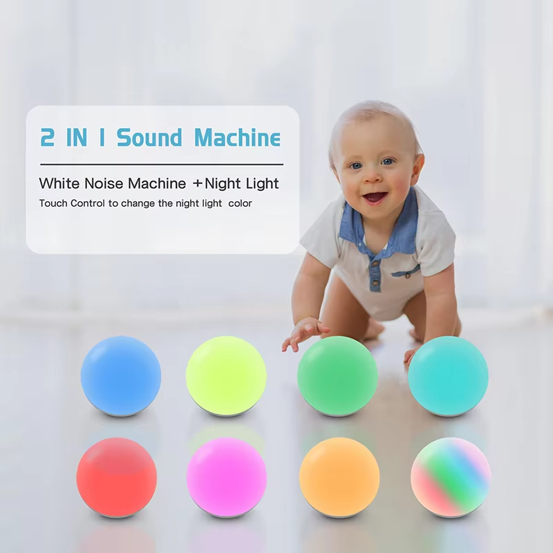 Memory Function Relaxation Baby Sleeps Sound White Noise Machine With Night Light - 图片 2