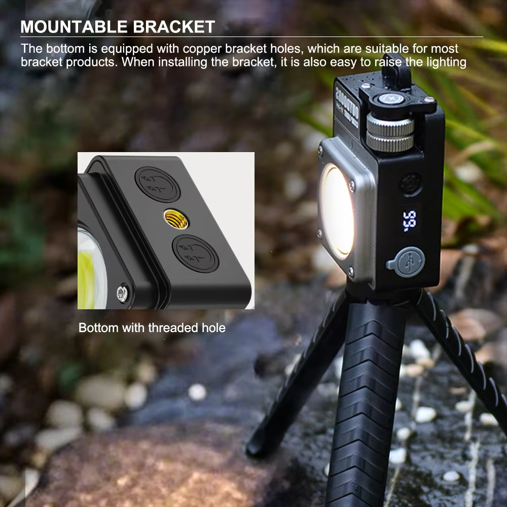 XY-009 Muilt-function Camping Light COB 3500Lumen Type-C Flashlight Portable Rechargeable Outdoor Camping Lamp Lantern - 图片 3