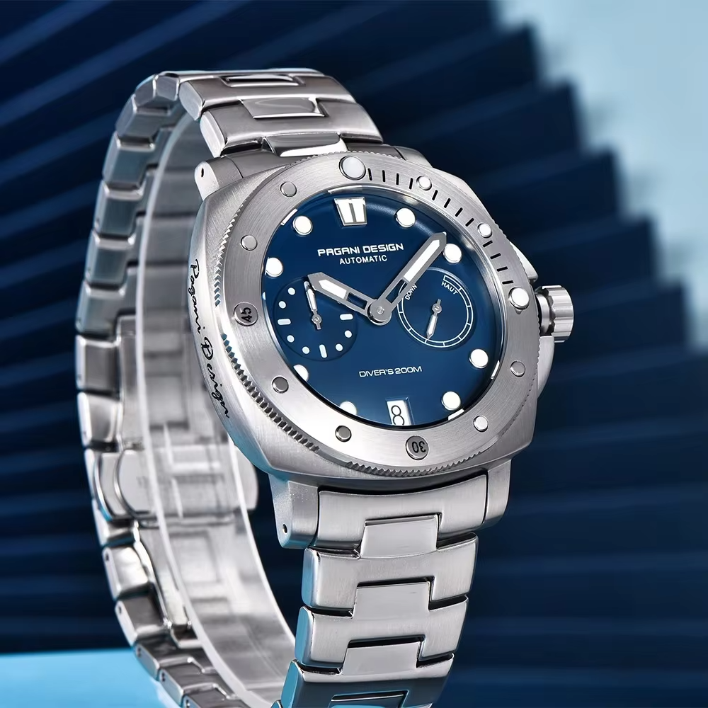 PAGANI DESIGN PD1767 Men's Automatic Mechanical Wristwatch Stainless Steel Strap Sapphire Crystal Diving Waterproof Reloj Hombre - 图片 3