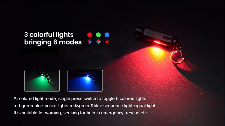Smallest Super Tiny Multifunctional Lighting Camping Mini Led Keychain Flashlight LED - 图片 4