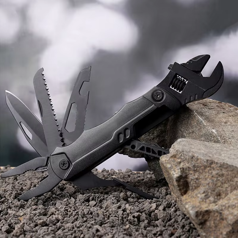 Adjustable Wrench Emergency Spanner Wrench Tools Hand Tool Survival Tactical Spanner Adjustable Outdoor Multitool Wrench - 图片 4