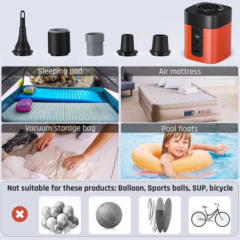 Mini Air Pump | Air Pump for Inflatables - Fast Inflation Deflation Portable Pump - 图片 4