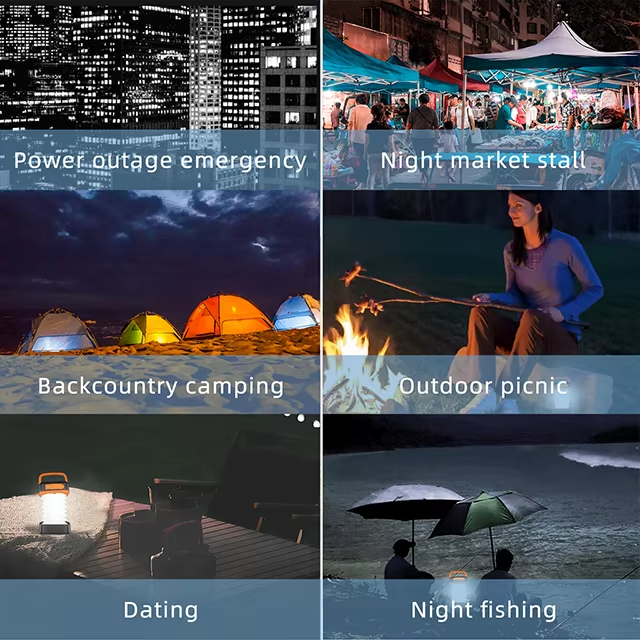 USB Charging and Discharging LED Portable Solar Camping Light 1W High-power Tent Light Outdoor Camping Waterproof Light - 图片 4