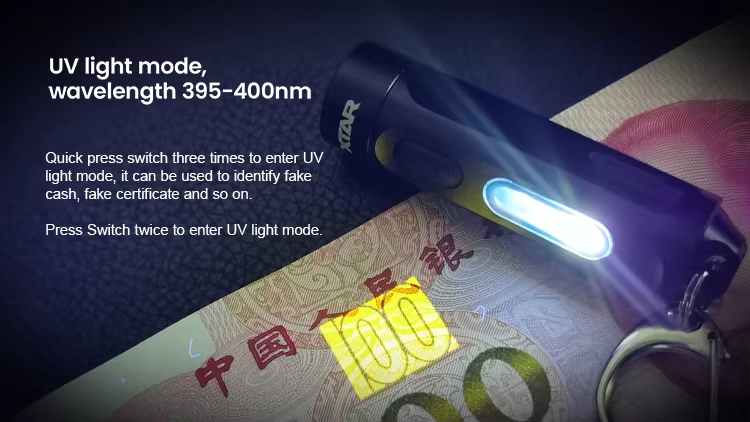 Smallest Super Tiny Multifunctional Lighting Camping Mini Led Keychain Flashlight LED - 图片 5