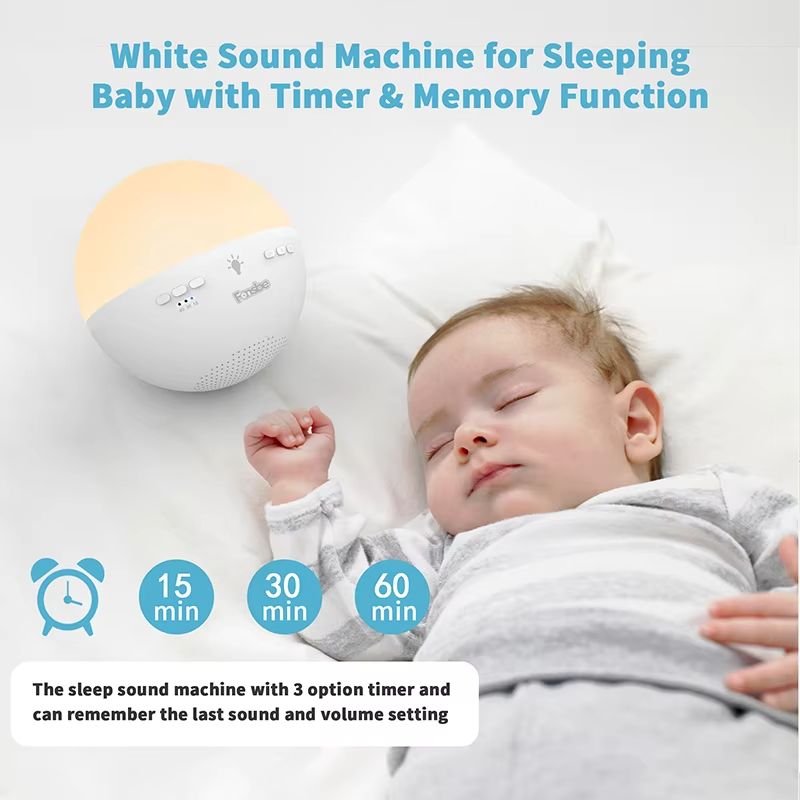 Memory Function Relaxation Baby Sleeps Sound White Noise Machine With Night Light - 图片 5