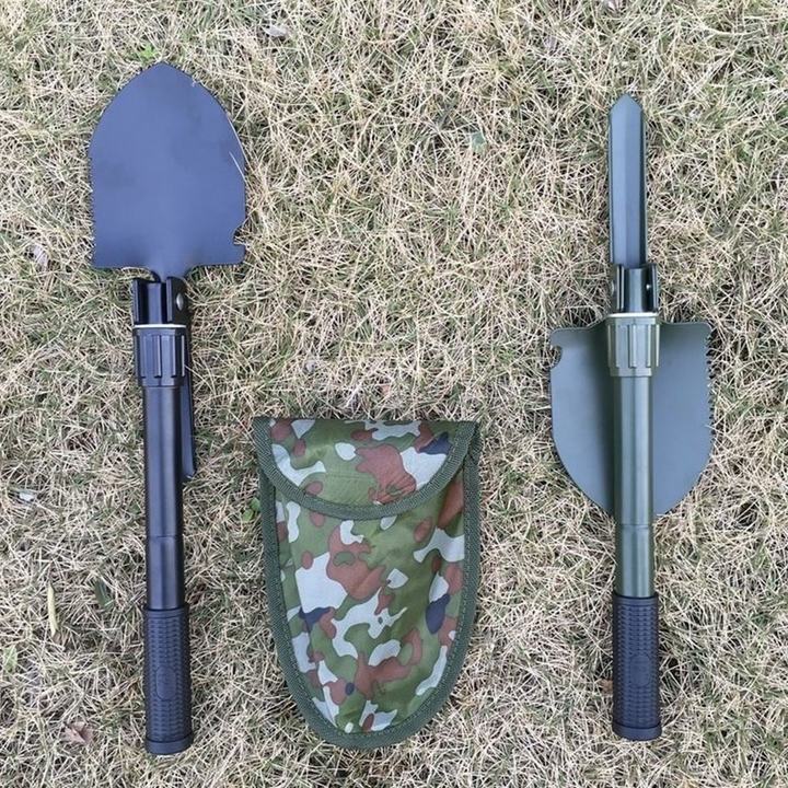 Portable Folding Shovel Multitool Spade Multifunctional Entrenching Tool for Gardening, Camping,Hiking, Fishing - 图片 2